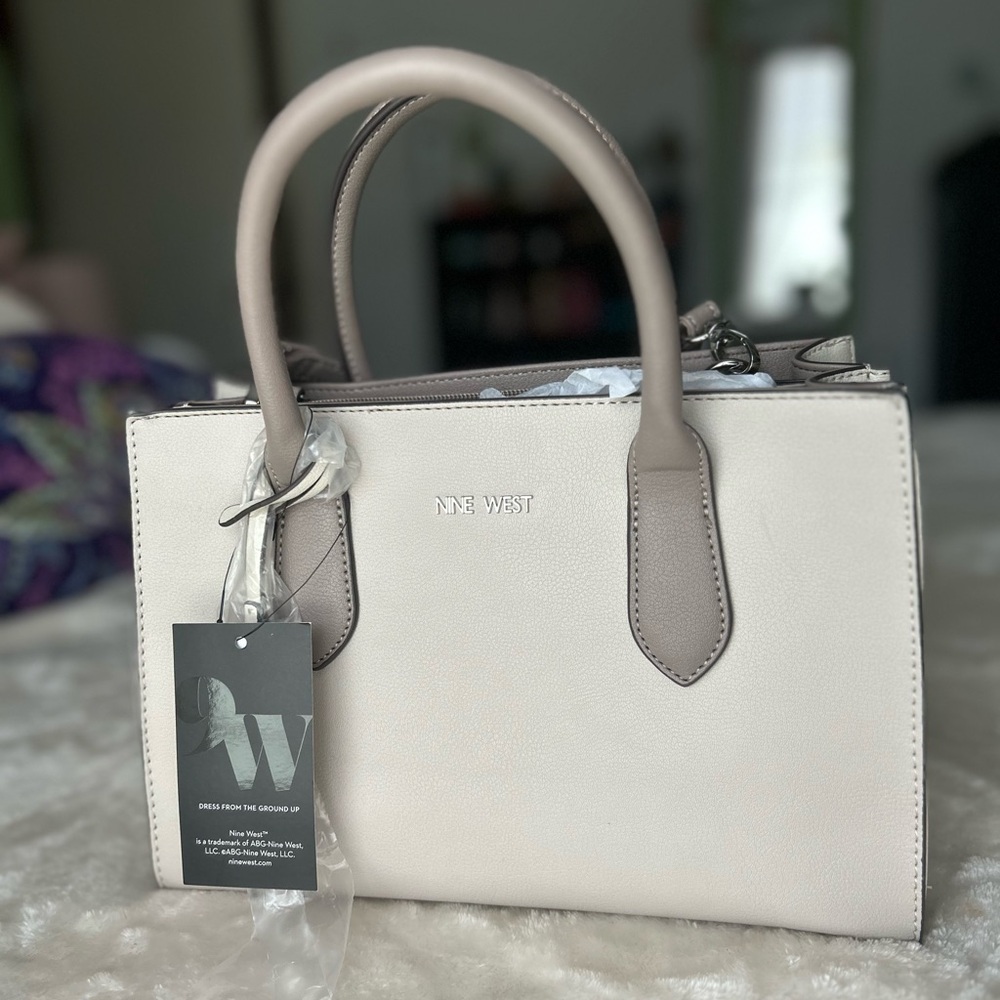 Nine West Handbag Cement Multi W/ Strap (New)